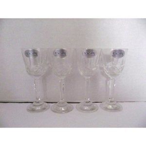 Set of 4 Toscany Lillian Cordial 24% Lead Crystal